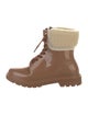 See by Chloé Rubber Fur Trim Rain Boots
