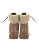 See by Chloé Rubber Fur Trim Rain Boots