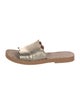 See by Chloé Leather Printed Slides