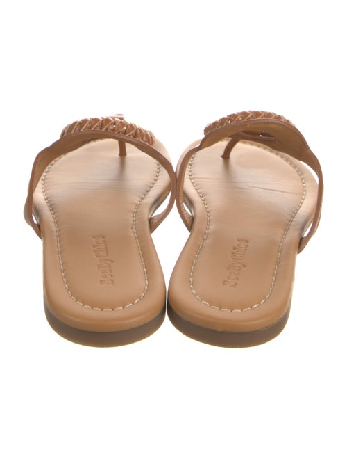 See by Chloé Leather Braided Accents Slides