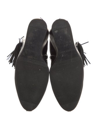 See by Chloé Leather Fringe Trim Accent Boots