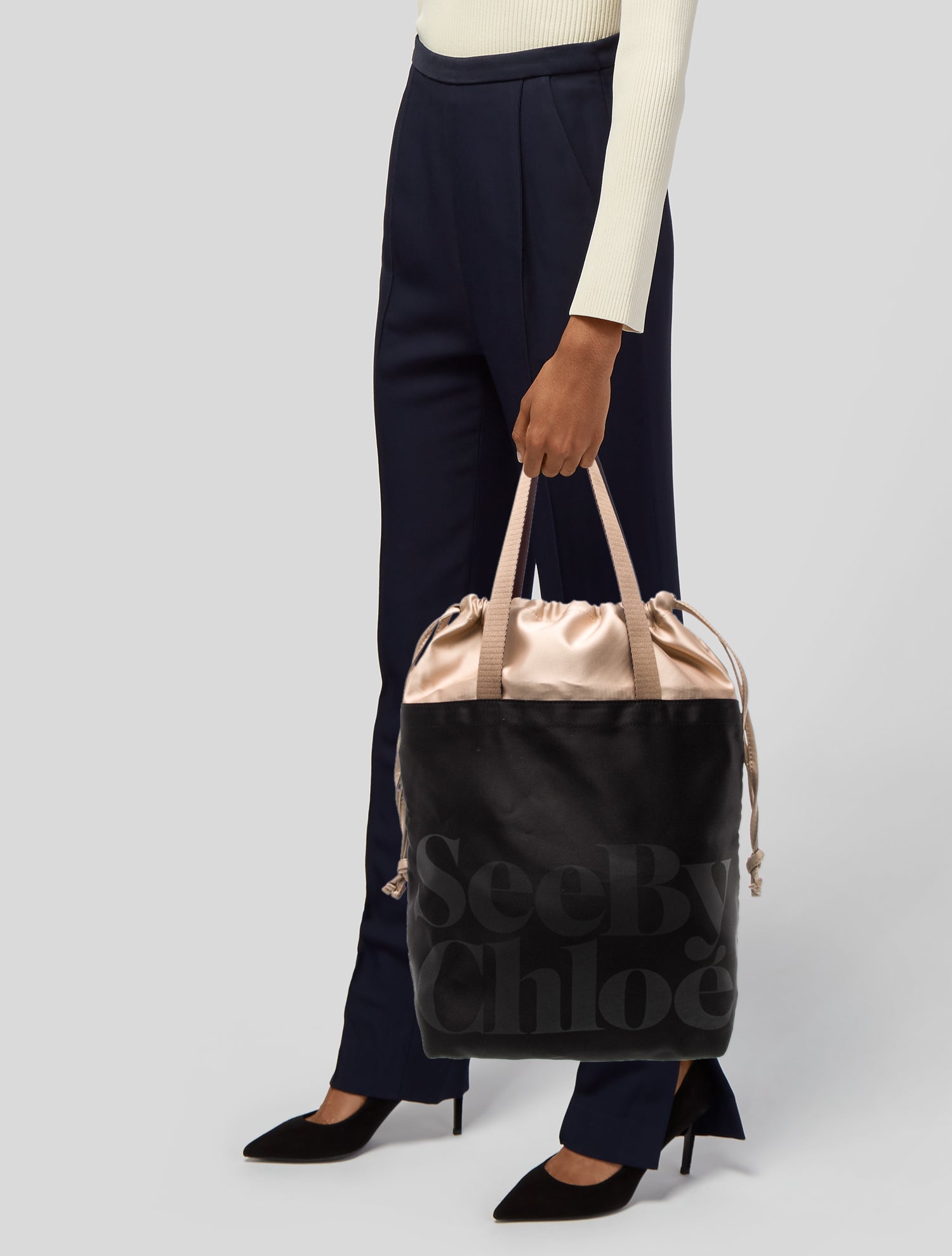 See by Chloé Nylon Top Handle Bag