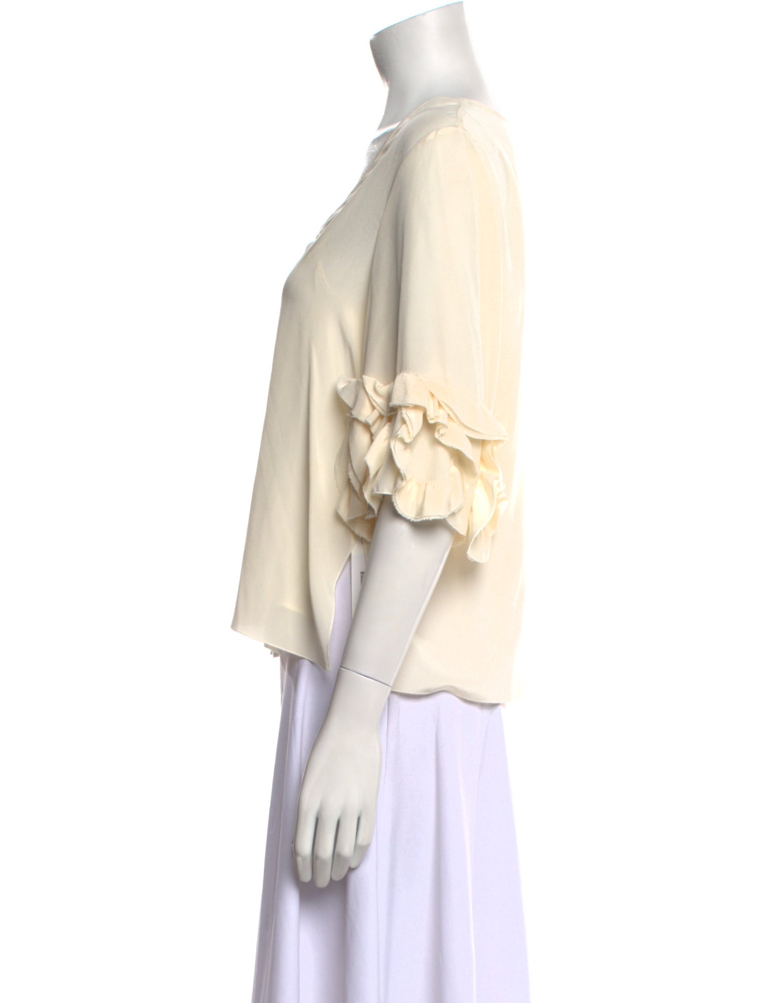 See by Chloé Silk V-Neck Blouse