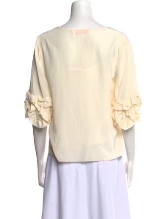 See by Chloé Silk V-Neck Blouse