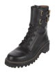 See by Chloé Leather Combat Boots