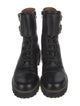 See by Chloé Leather Combat Boots