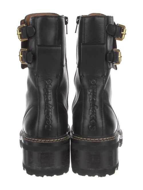 See by Chloé Leather Combat Boots