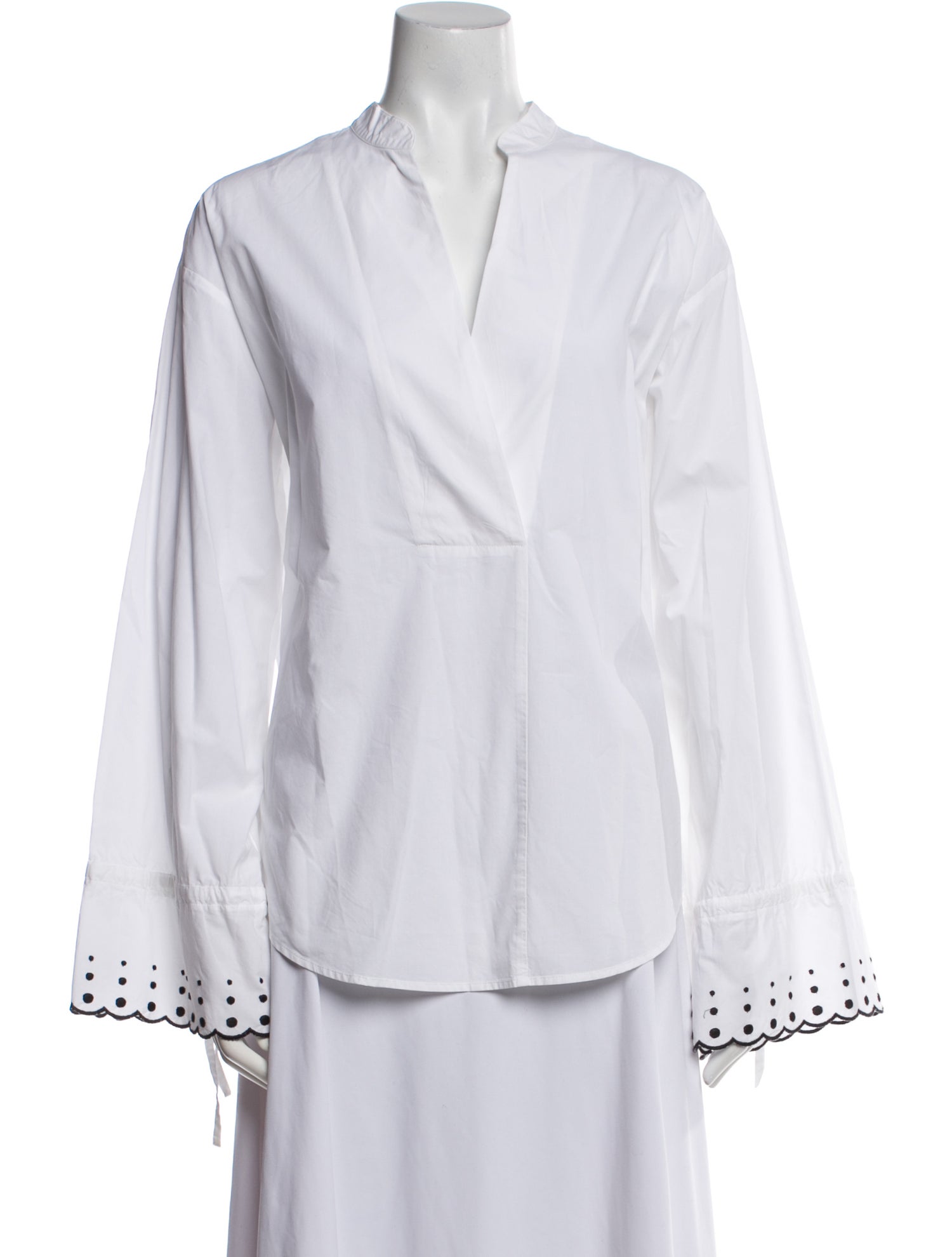 See by Chloé V-Neck Long Sleeve Blouse