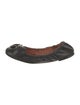 See by Chloé Leather Chain-Link Accents Ballet Flats