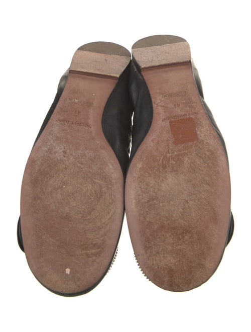 See by Chloé Leather Chain-Link Accents Ballet Flats