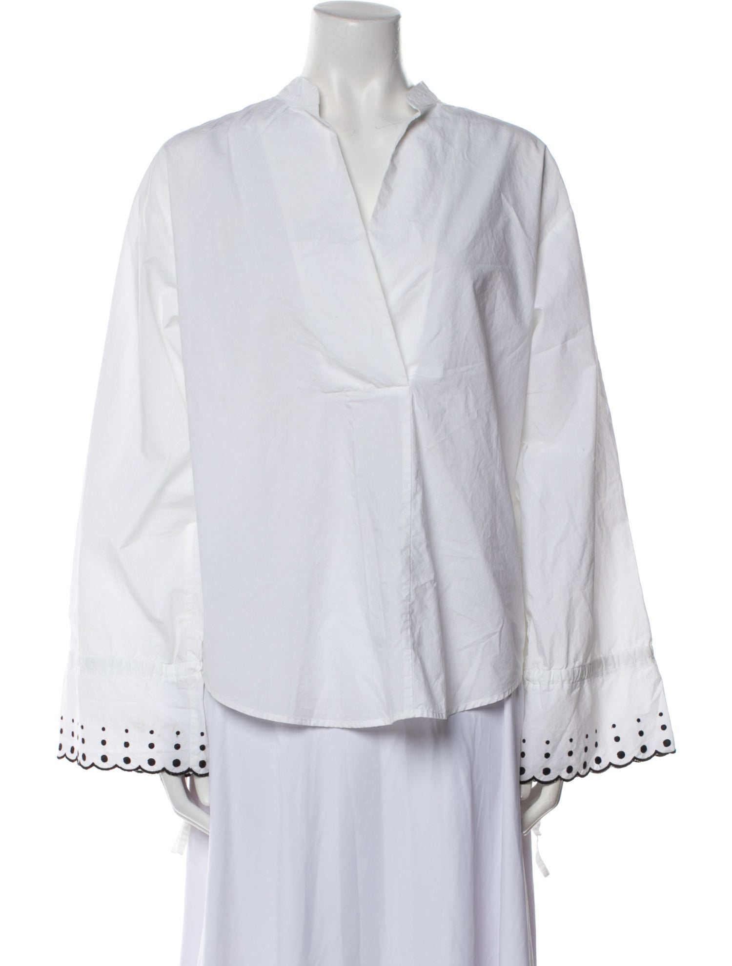See by Chloé V-Neck Long Sleeve Blouse
