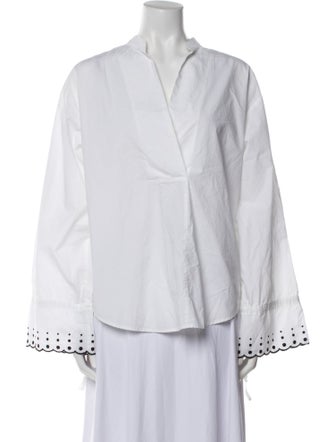 See by Chloé V-Neck Long Sleeve Blouse