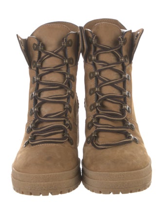 See by Chloé Suede Leather Trim Embellishment Hiking Boots