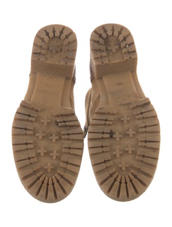 See by Chloé Suede Leather Trim Embellishment Hiking Boots