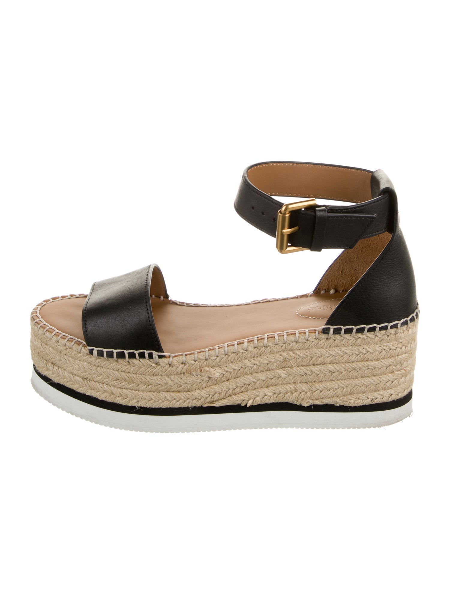 See by Chloé Leather Braided Accents Espadrilles