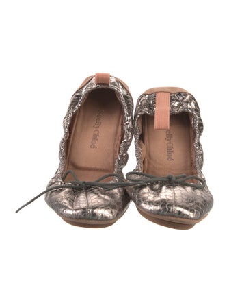See by Chloé Leather Bow Accents Ballet Flats