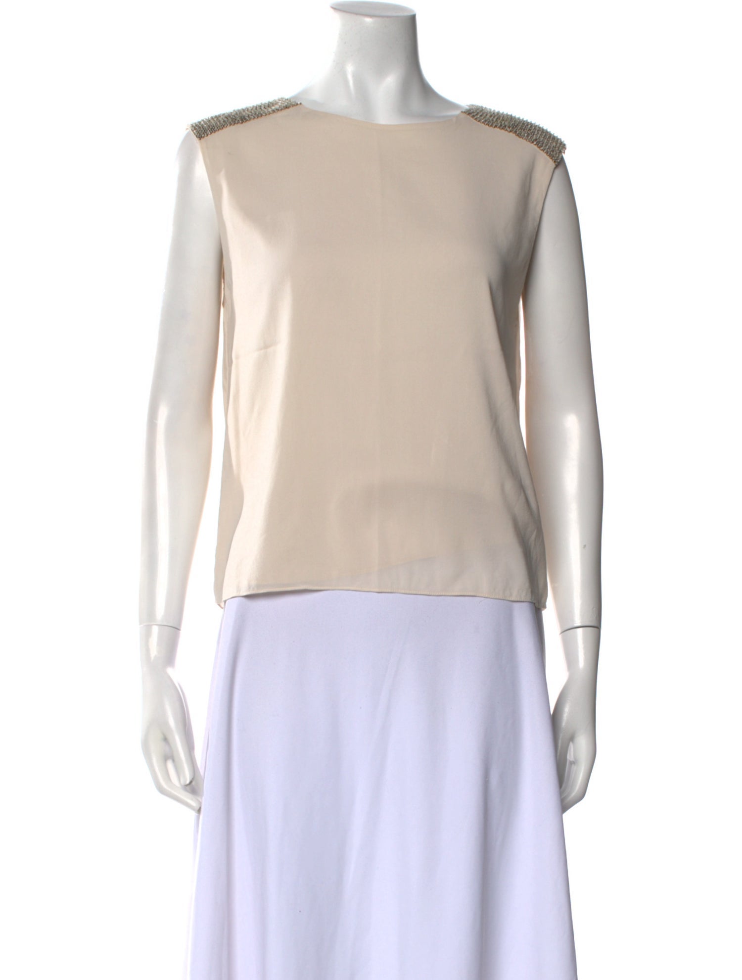 See by Chloé Silk Scoop Neck Top