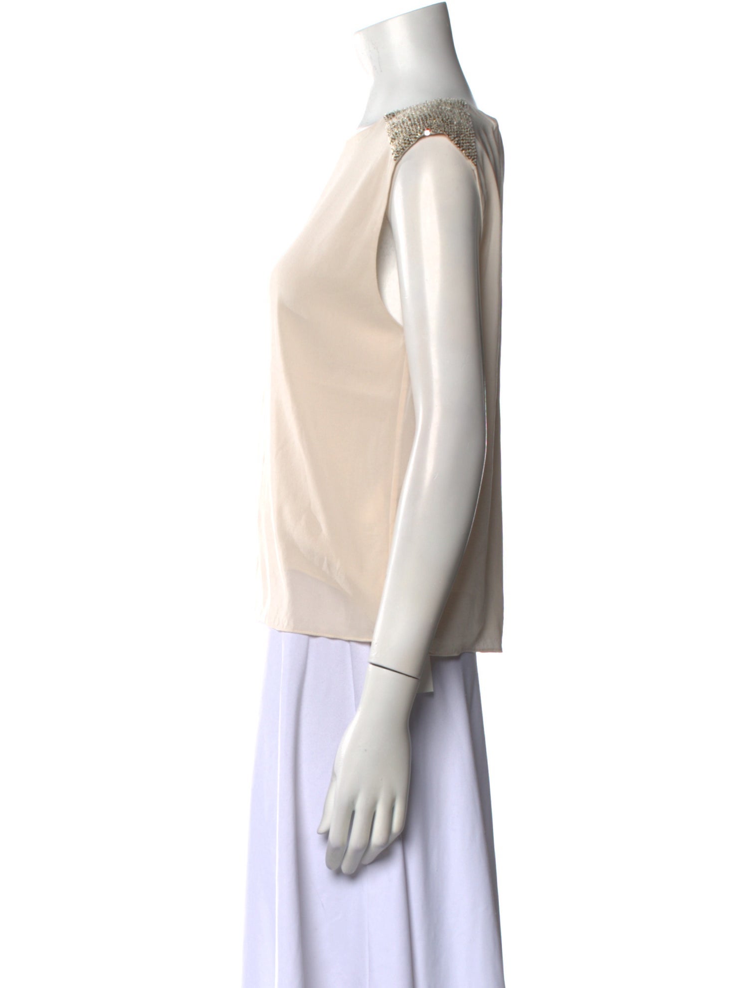 See by Chloé Silk Scoop Neck Top