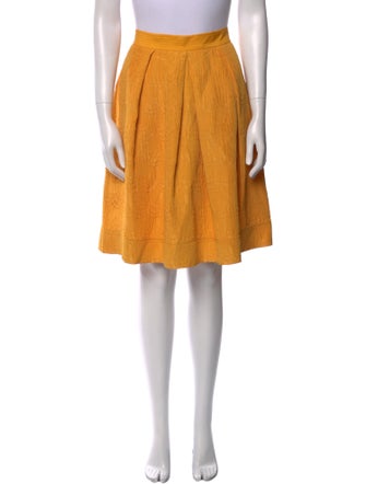 See by Chloé Pleated Accents Knee-Length Skirt