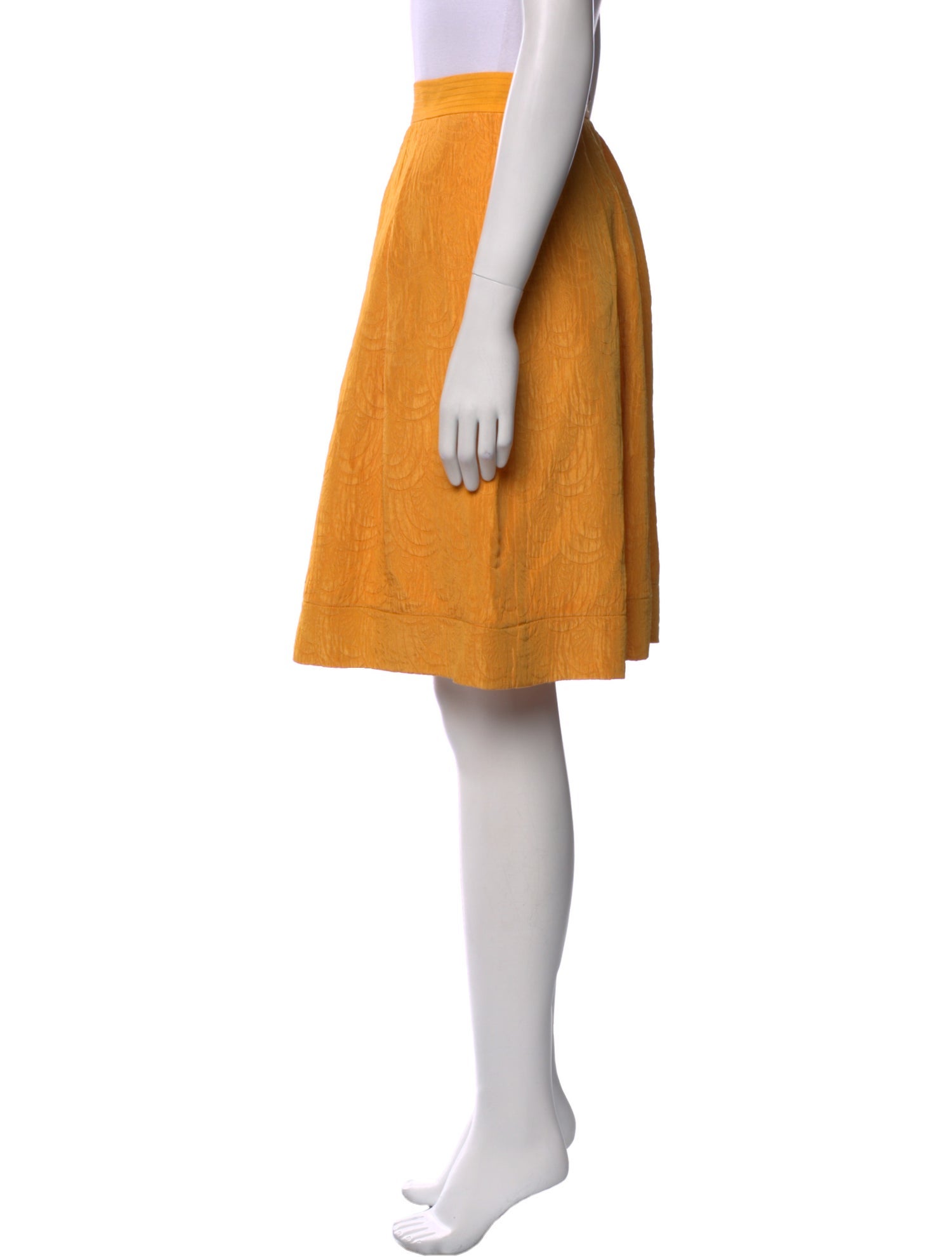 See by Chloé Pleated Accents Knee-Length Skirt