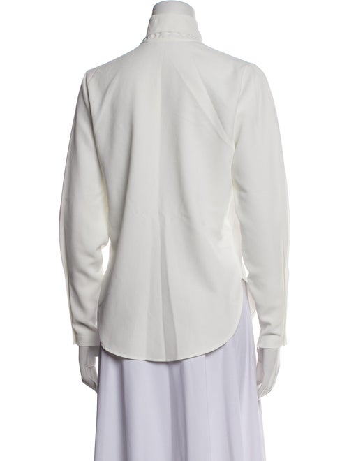 See by Chloé Mock Neck Long Sleeve Button-Up Top