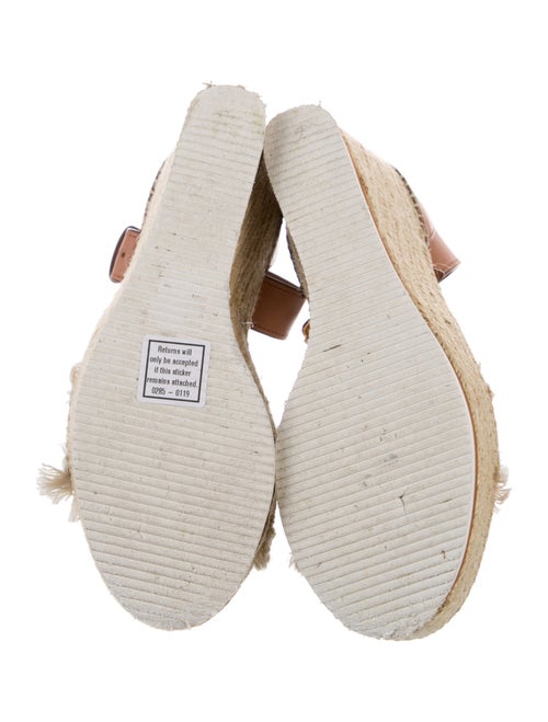 See by Chloé Leather Fringe Trim Accent Espadrilles