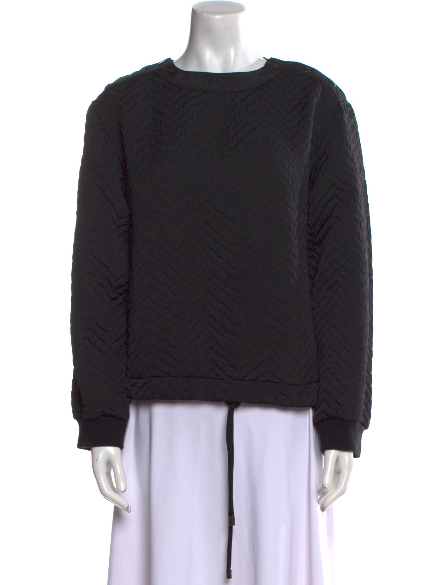 See by Chloé Scoop Neck Long Sleeve Sweatshirt