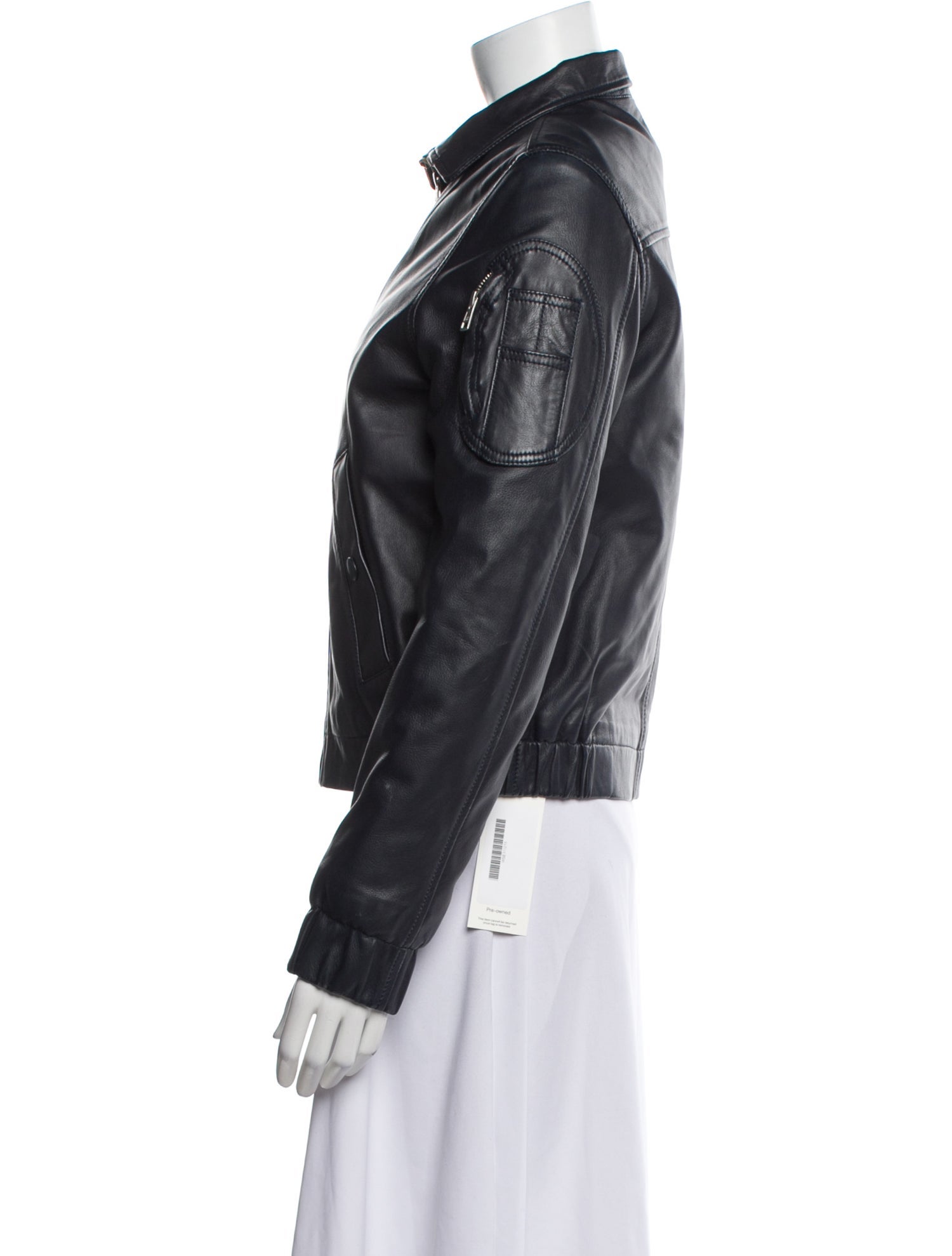 See by Chloé Leather Bomber Jacket