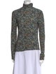 See by Chloé Floral Print Turtleneck Top