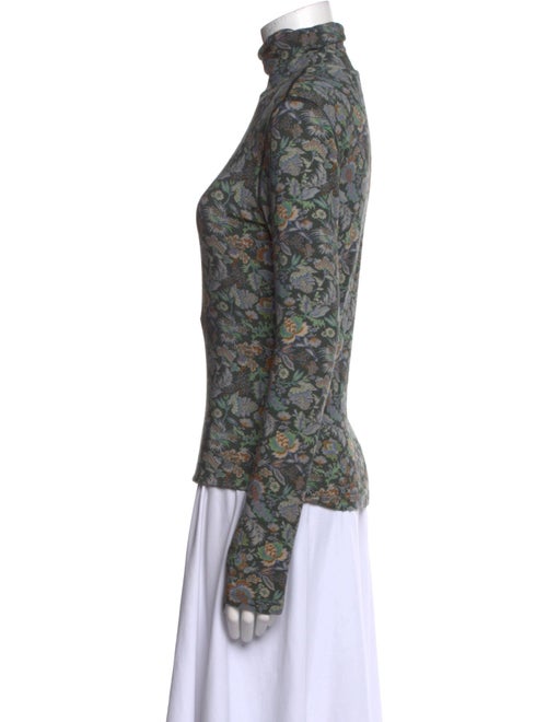 See by Chloé Floral Print Turtleneck Top