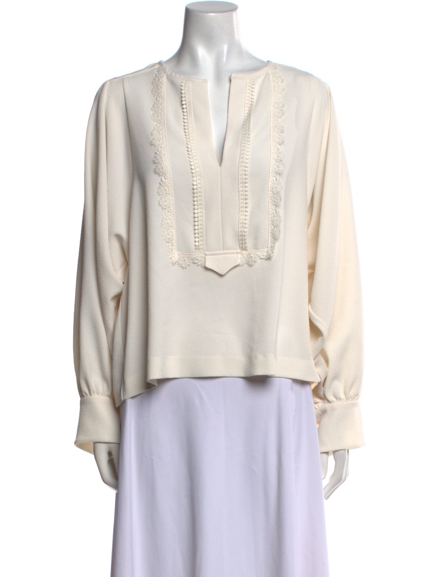See by Chloé V-Neck Long Sleeve Blouse