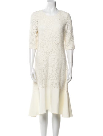 See by Chloé Scoop Neck Midi Length Dress