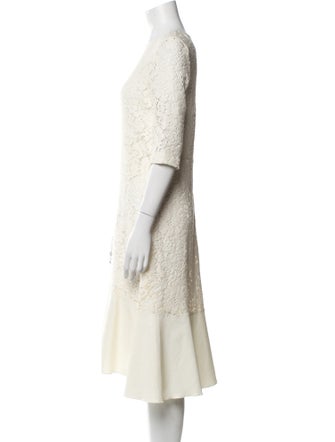 See by Chloé Scoop Neck Midi Length Dress