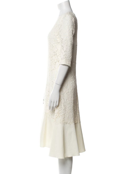 See by Chloé Scoop Neck Midi Length Dress