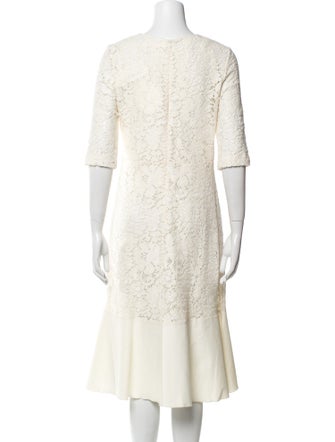 See by Chloé Scoop Neck Midi Length Dress