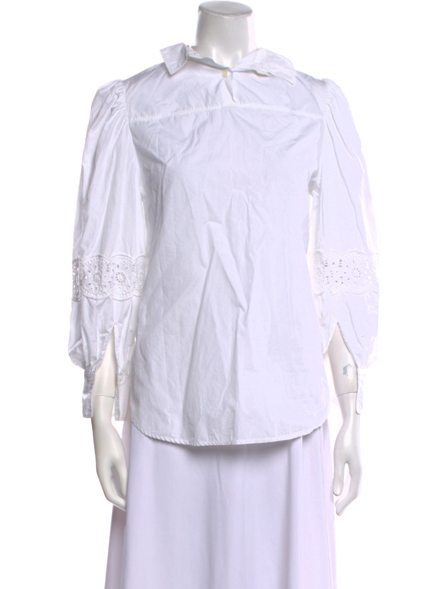 See by Chloé Three-Quarter Sleeve Button-Up Top