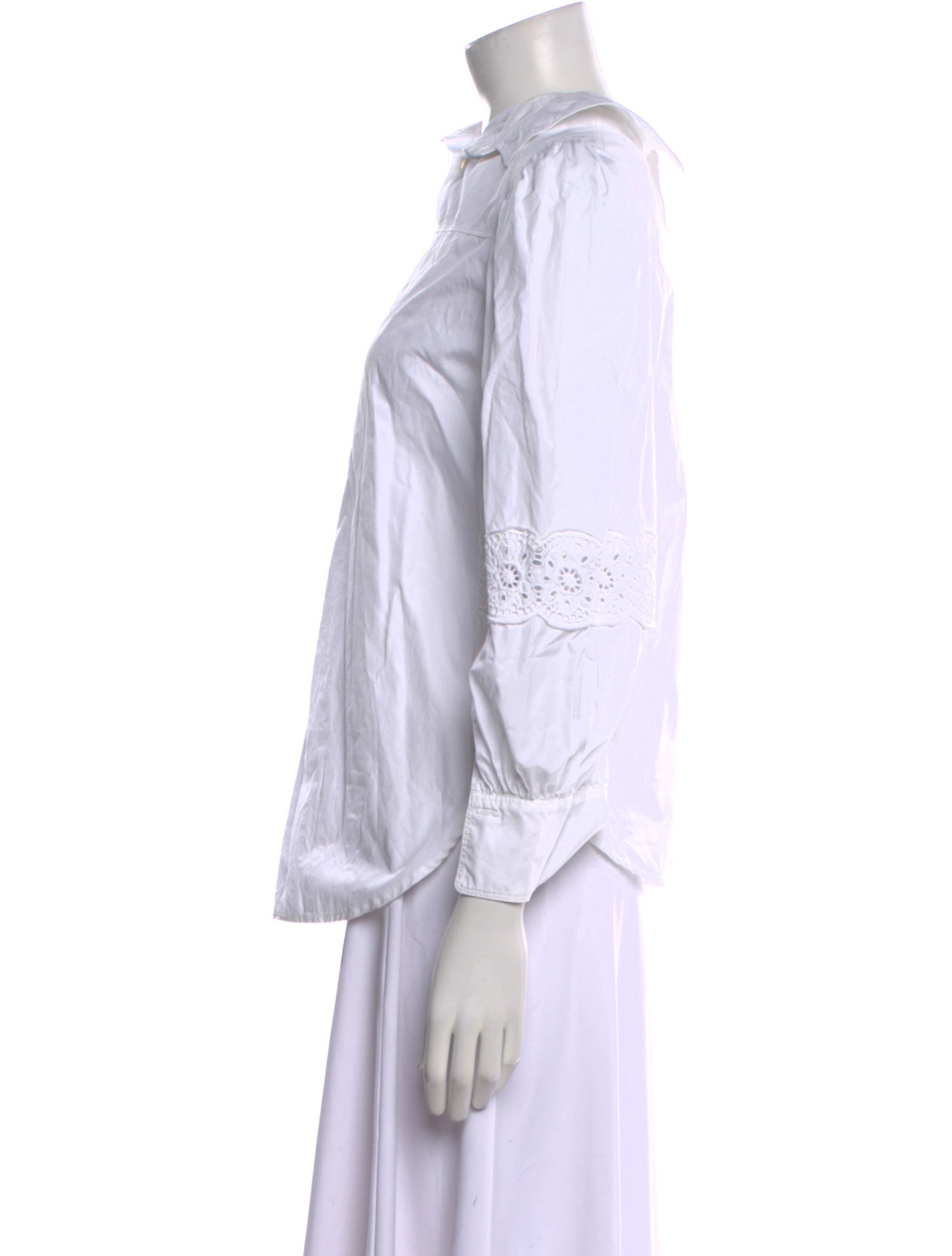 See by Chloé Three-Quarter Sleeve Button-Up Top