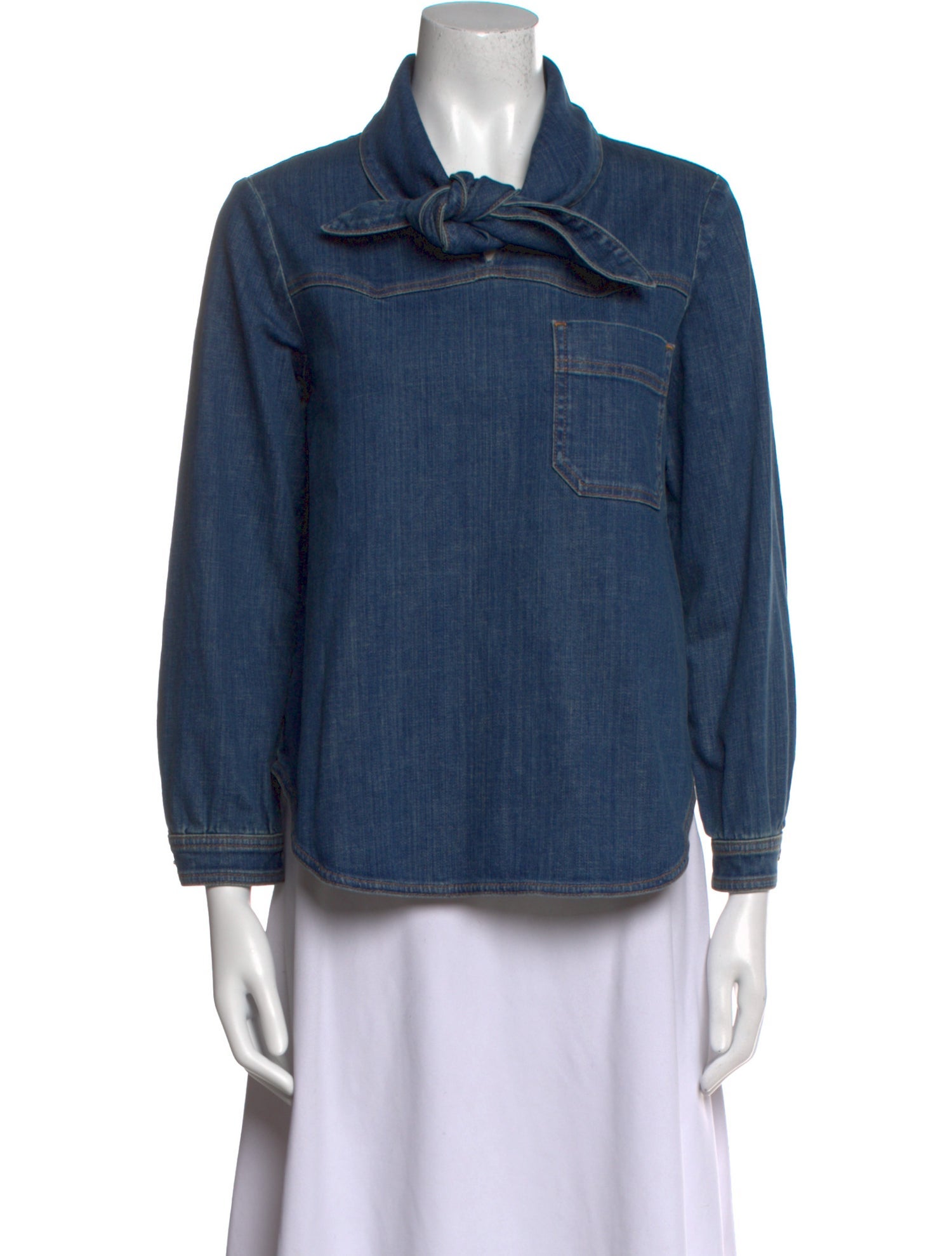 See by Chloé Cowl Neck Long Sleeve Sweatshirt