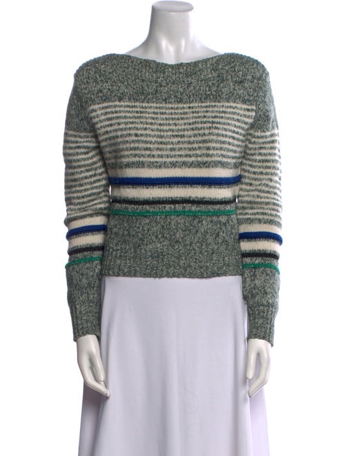 See by Chloé Striped Bateau Neckline Sweater