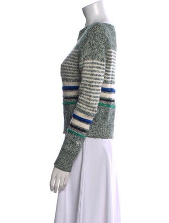 See by Chloé Striped Bateau Neckline Sweater