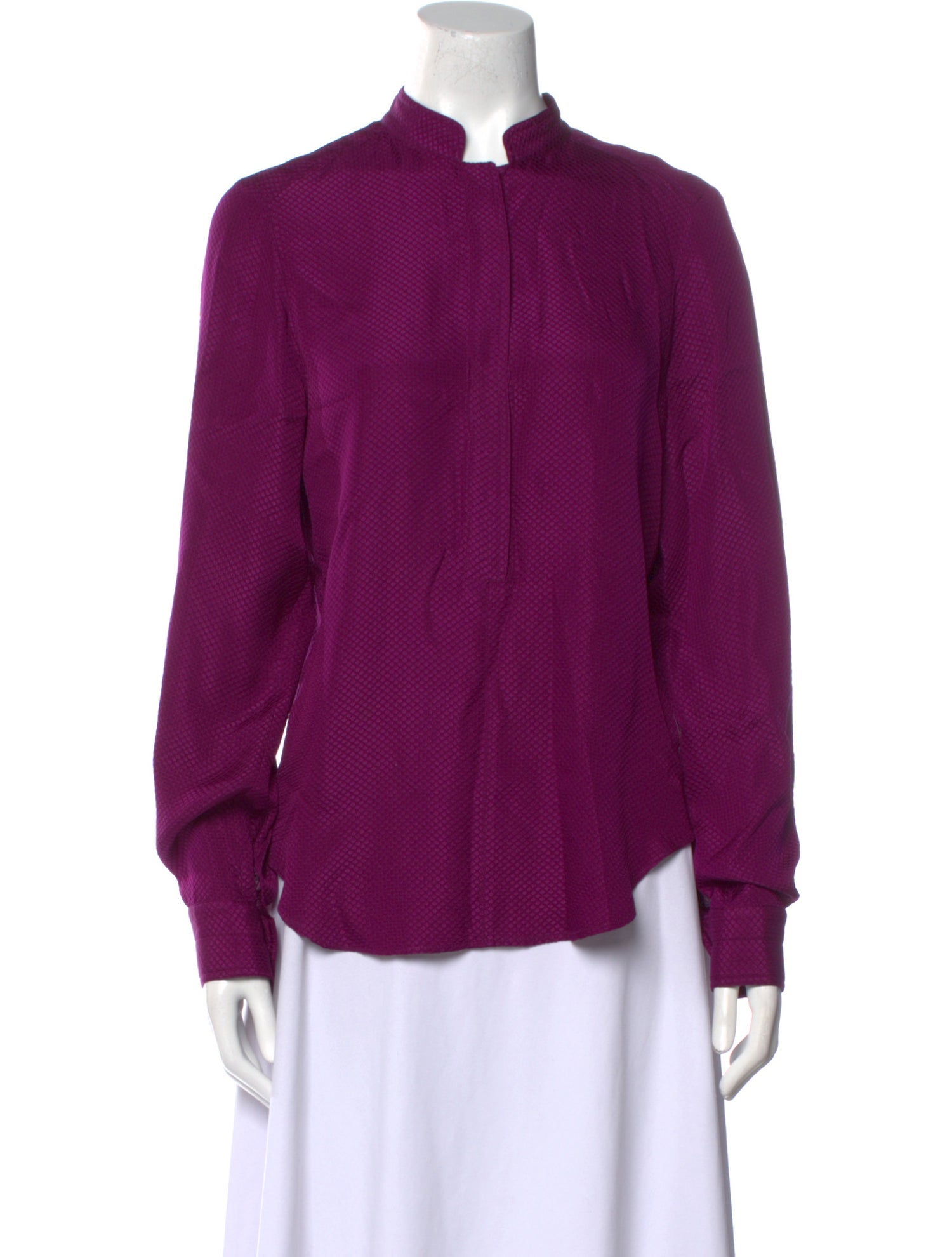 See by Chloé Mock Neck Long Sleeve Blouse
