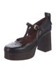 See by Chloé Leather T-Strap Pumps
