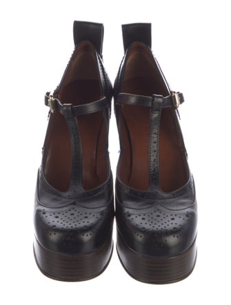 See by Chloé Leather T-Strap Pumps