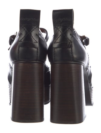 See by Chloé Leather T-Strap Pumps