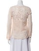 See by Chloé Bateau Neckline Long Sleeve Blouse