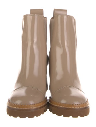 See by Chloé Patent Leather Chelsea Boots