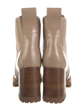 See by Chloé Patent Leather Chelsea Boots
