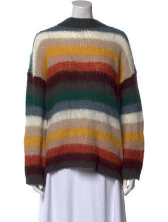 See by Chloé Striped Mock Neck Sweater