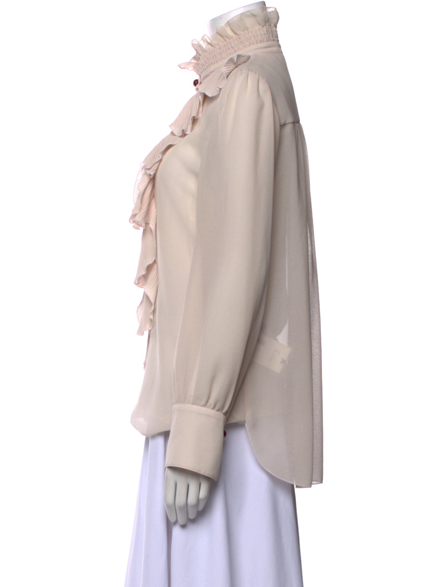 See by Chloé Mock Neck Long Sleeve Blouse