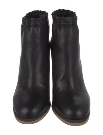 See by Chloé Leather Scalloped Accent Boots